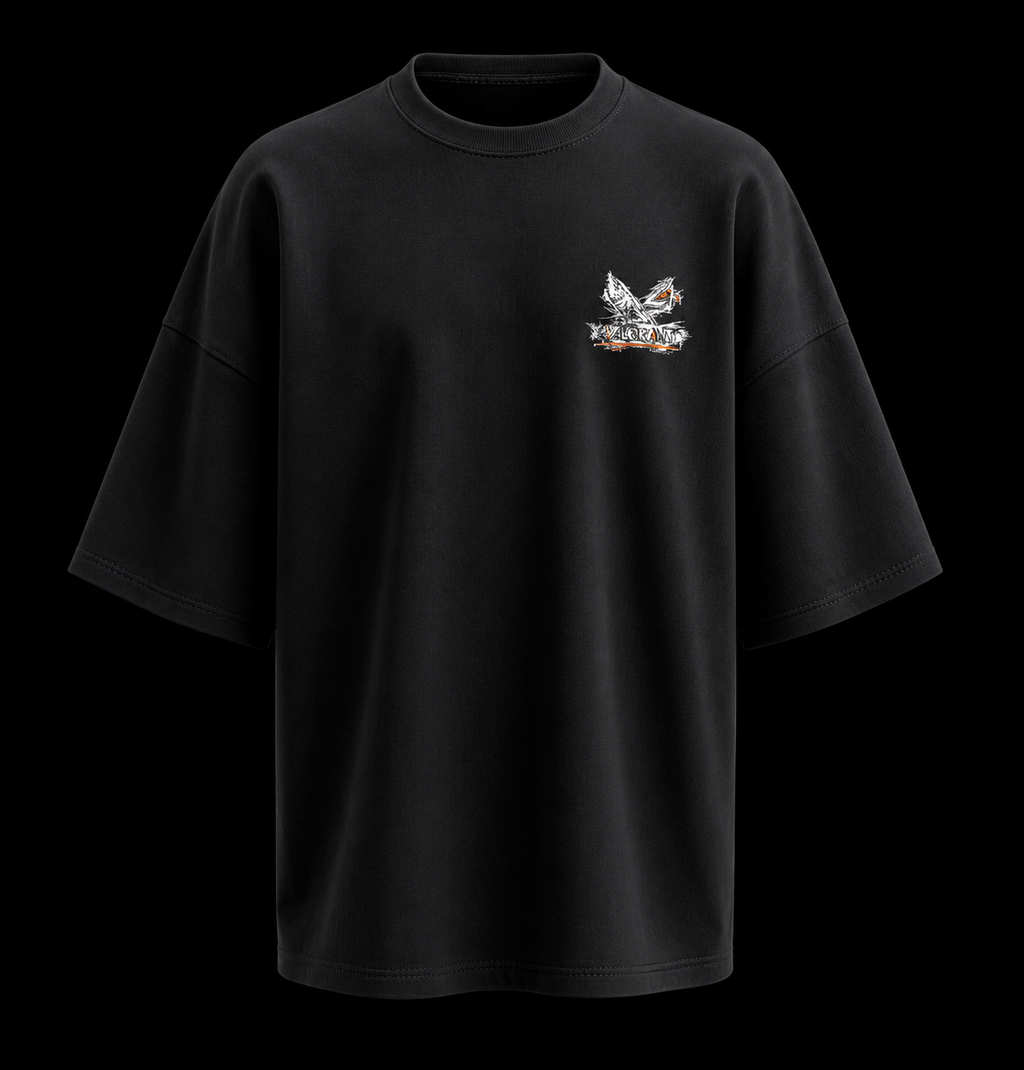 APR1L Precision Chamber Oversized T-Shirt – Premium 240 GSM French Terry Cotton | Unisex Tactical Sniper Streetwear Tee