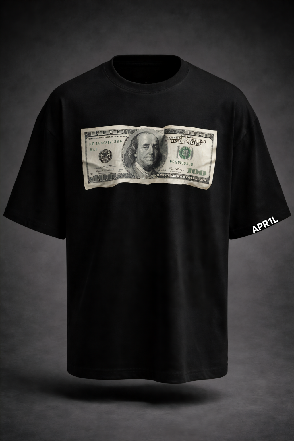 APR1L No Plan B Oversized T-Shirt – Premium 240 GSM French Terry Cotton | Unisex Money Hustle Graphic Streetwear Tee