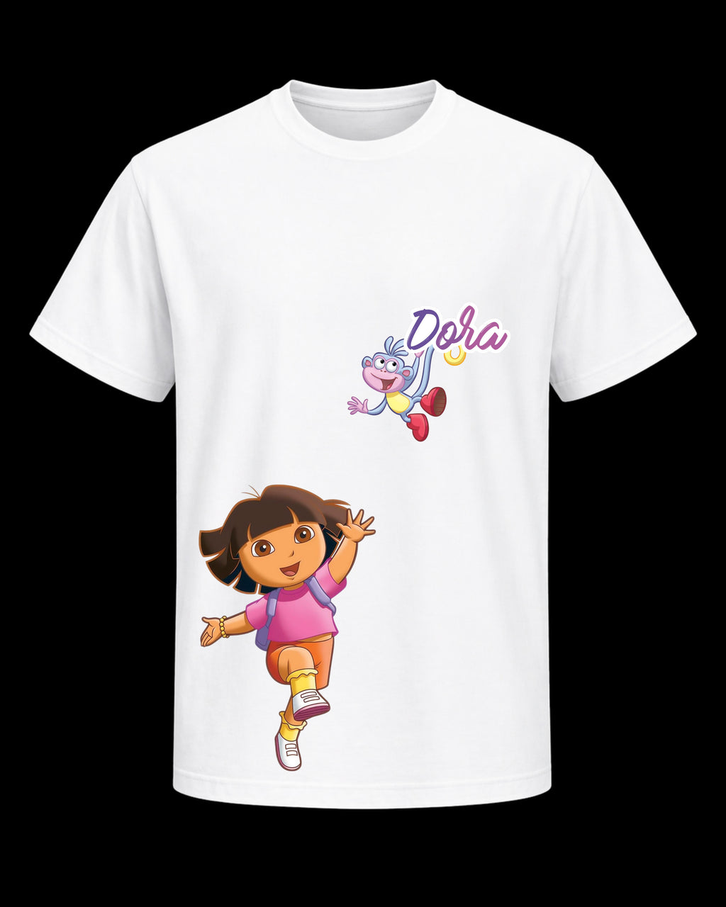 APR1L Mini Toons Explorer Girl Adventure Oversized T-Shirt – Premium Cotton | Mini Toons Kids Cartoon Casual Tee