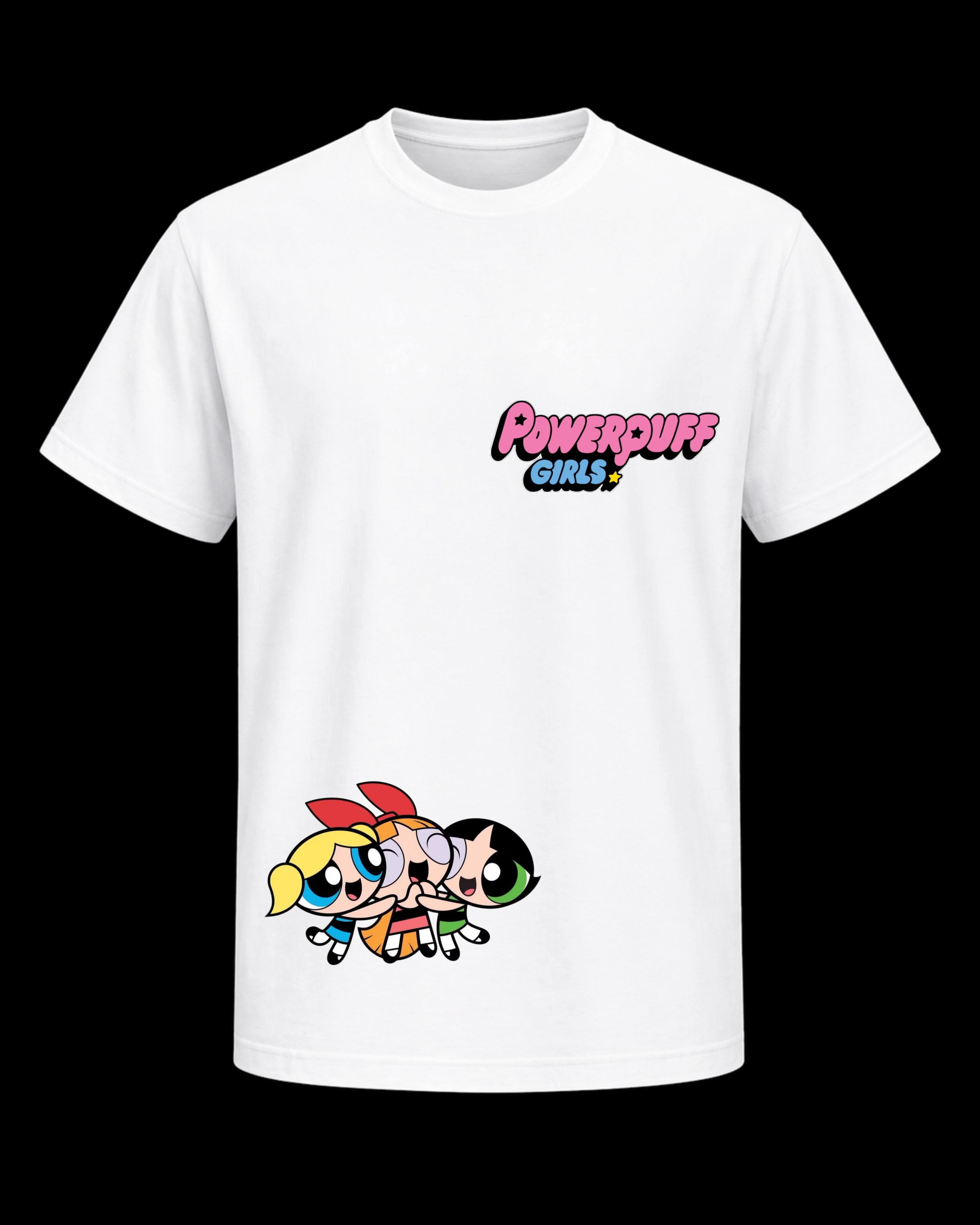 APR1L Mini Toons Girl Squad Cartoon Oversized T-Shirt – Premium Cotton | Mini Toons Kids Cute Hero Casual Tee