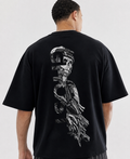 APR1L Fragmented Soul Oversized T-Shirt – Premium 240 GSM French Terry Cotton | Abstract Graphic Unisex Streetwear Tee