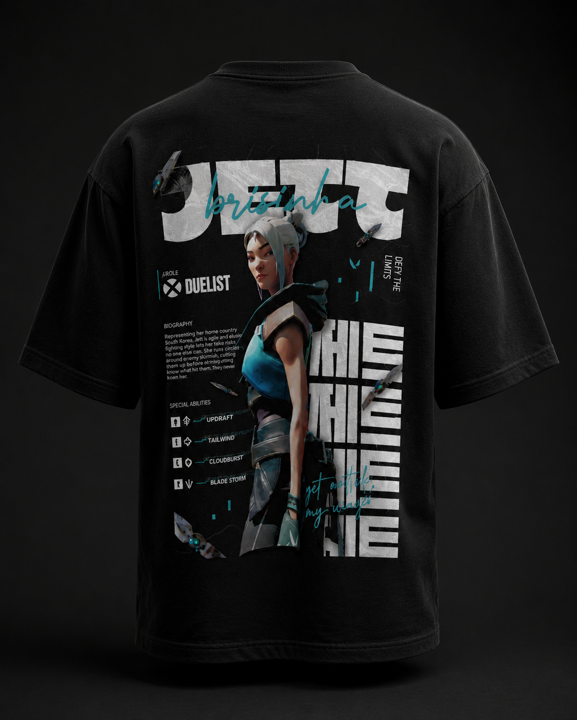 APR1L Swift Duelist Oversized T-Shirt – Premium 240 GSM French Terry Cotton | Unisex Anime Gaming Streetwear Tee