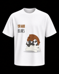 APR1L Mini Toons Bear Stack Oversized T-Shirt – Premium Cotton | Mini Toons Kids Cartoon Casual Tee