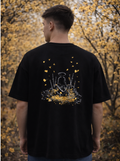 APR1L Shadow Warrior Oversized T-Shirt – Premium 240 GSM French Terry Cotton | Unisex Samurai Streetwear Graphic Tee