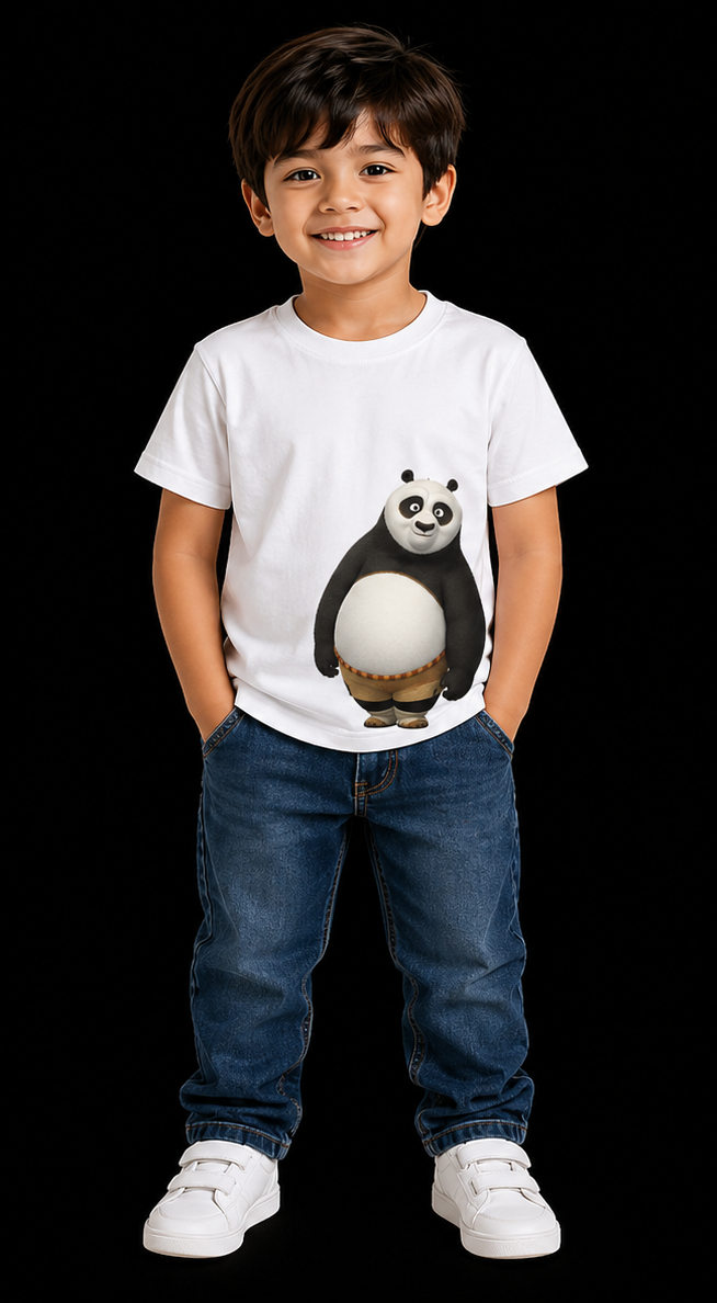 kids white t-shirt stacked cartoon characters design
cute kids graphic tee animal stack print
front and back kids cotton t-shirt white