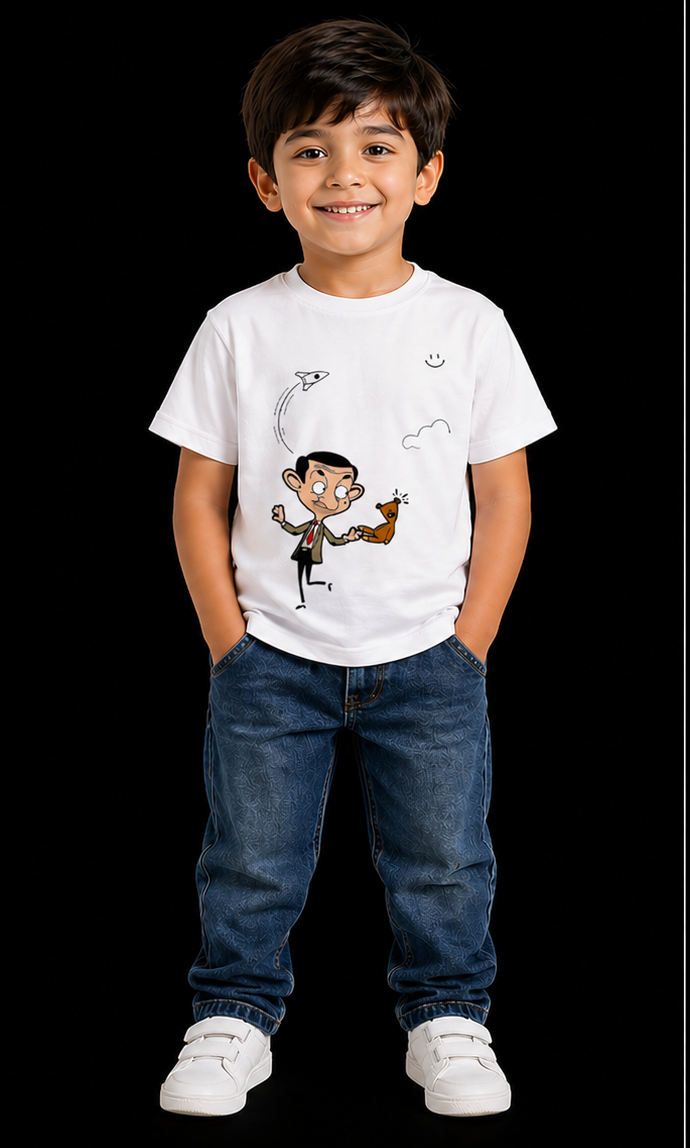 APR1L Mini Toons Playful Character Oversized T-Shirt – Premium Cotton | Mini Toons Kids Cartoon Casual Tee