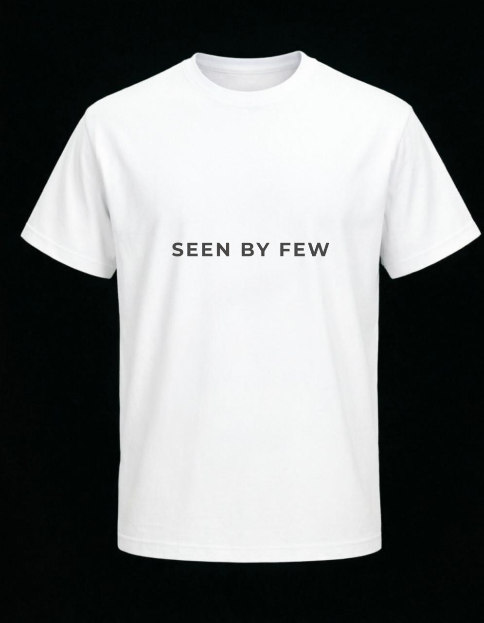APR1L Seen By Few Oversized T-Shirt – Premium 240 GSM French Terry Cotton | Minimal Typography Unisex Streetwear Tee