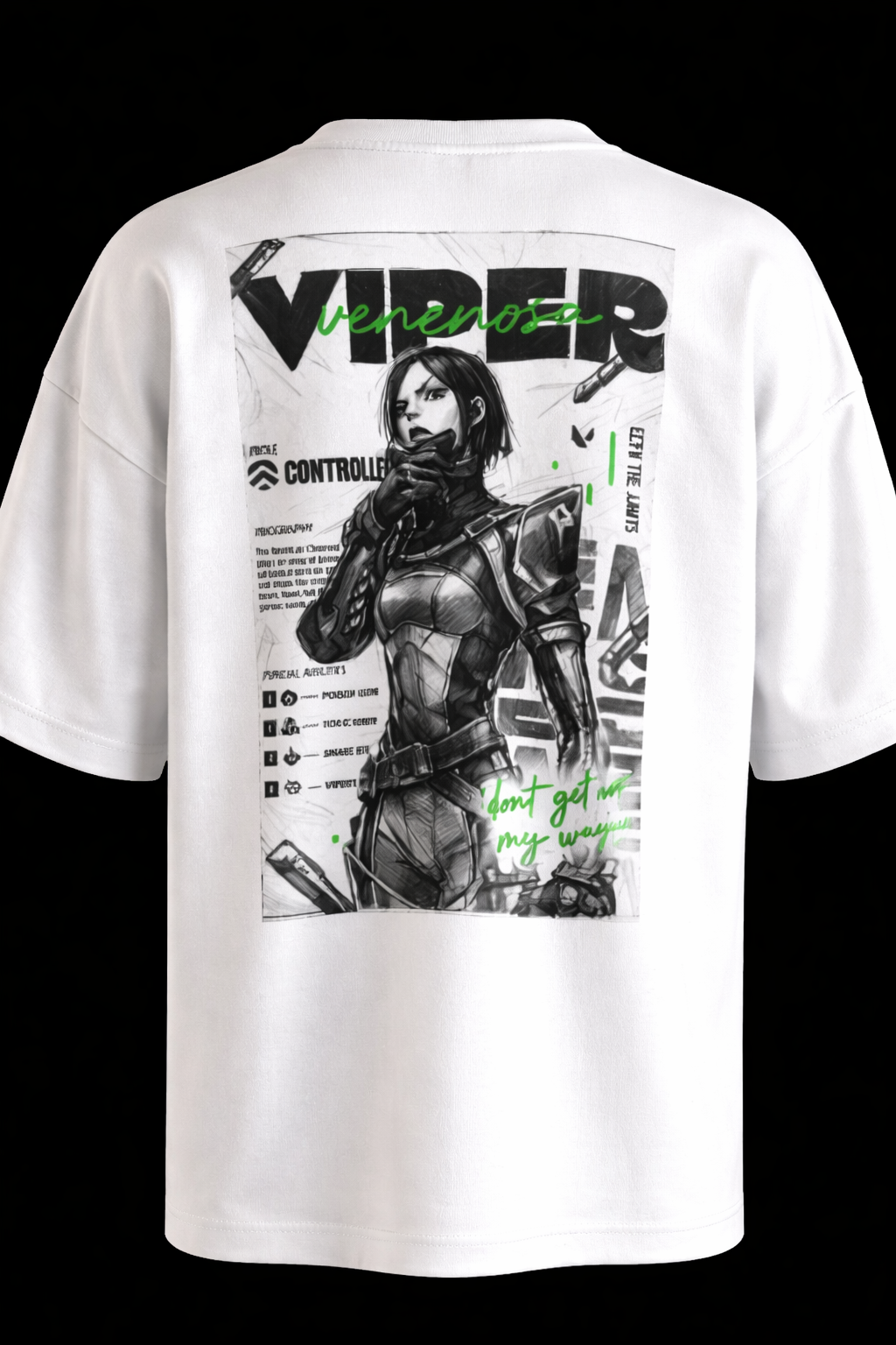 APR1L Duelist tactical oversized gaming t-shirt