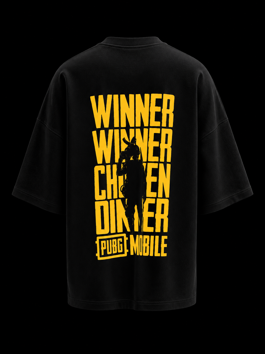 APR1L Winner Winner Oversized T-Shirt – Premium 240 GSM French Terry Cotton | Gaming Typography Streetwear Tee