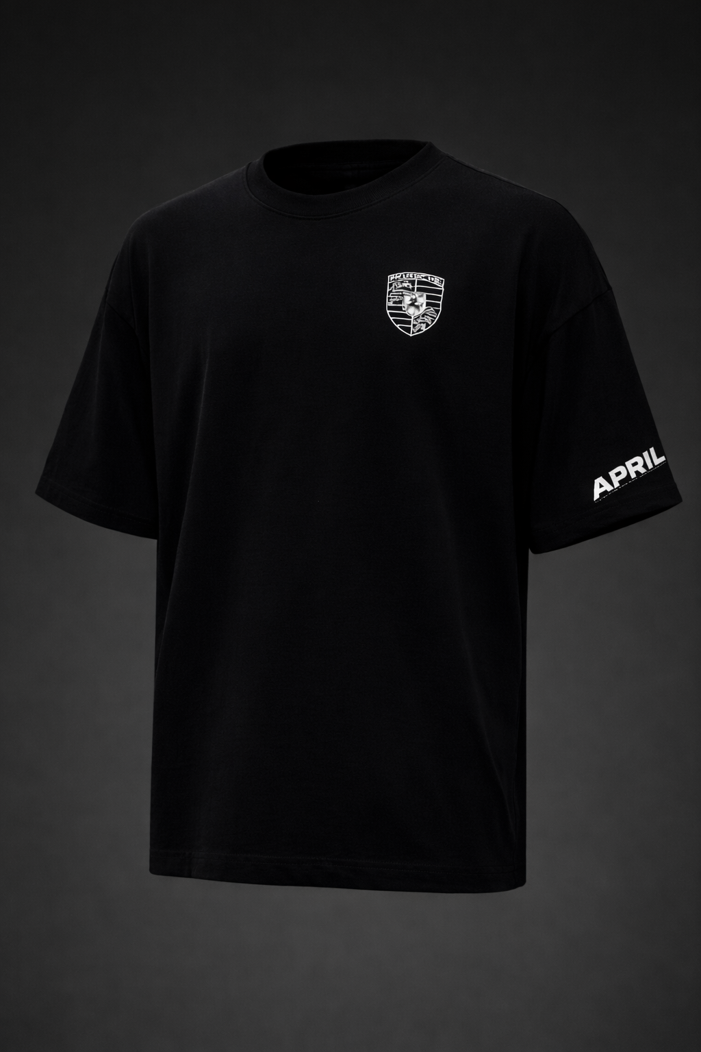 APR1L Motor Blueprint Oversized T-Shirt – Premium 240 GSM French Terry Cotton | Unisex Automotive Streetwear Tee