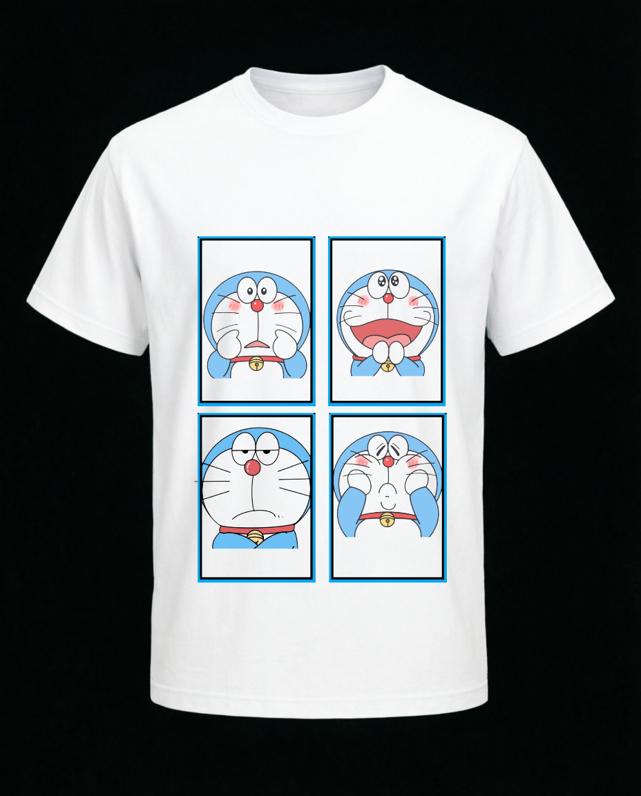 APR1L Mini Toons Cartoon Expressions Oversized T-Shirt – Premium Cotton | Mini Toons Kids Casual Streetwear Tee